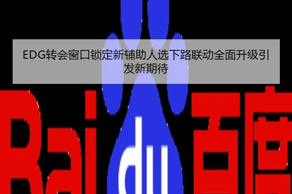 EDG转会窗口锁定新辅助人选下路联动全面升级引发新期待